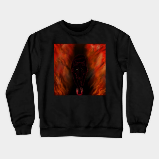 Hellhound Crewneck Sweatshirt by CozyEasel